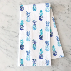Blue Pineapple Tea Towel