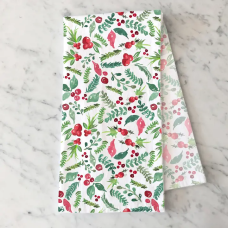 Holiday Pines & Berries Tea Towel