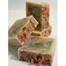 Coconut Red & Green Swirl